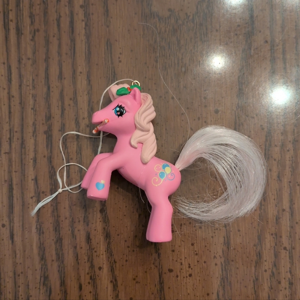 My Little Pony Pinkie Pie Christmas Ornament Candy Cane Decoration Y2K Vintage